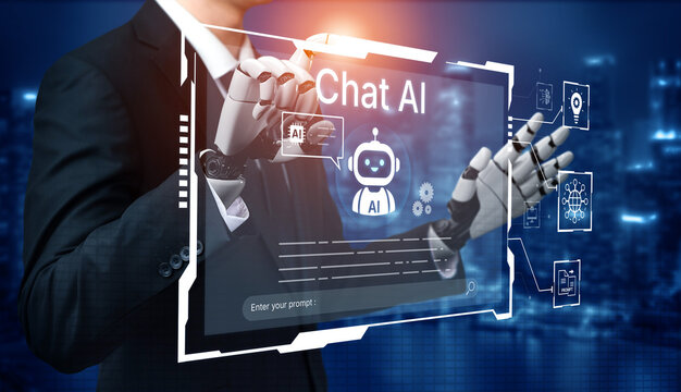 Futuristic AI assistant with autonomous agent capabilities, AI natural language understanding, and seamless business workflow AI integration. AI for modern productivity and tech solutions. Corpus