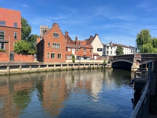 Obraz premium River Wensum in Norwich, England