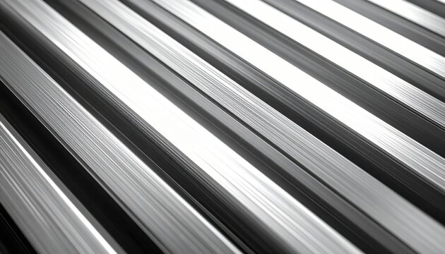 Brushed Aluminum Metal Stripes Seamless Pattern Background Texture