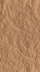 Fototapeta premium Textured brown crumpled paper mobile wallpaper