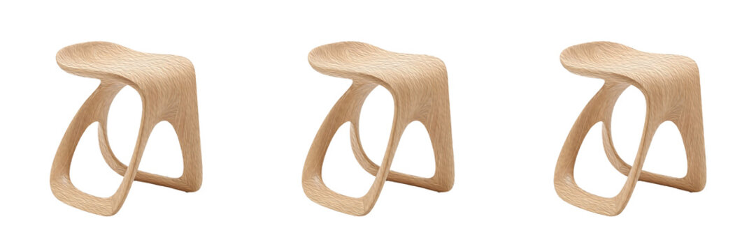 isolated set of the Rool is a rocking stool premium on withe background PNG files HD stock''