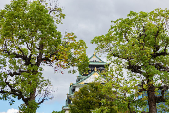 Osaka Castle main tower, Osaka, Japan 