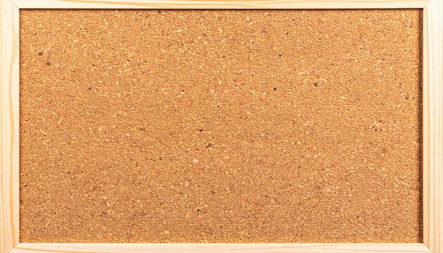 Blank Cork Bulletin Board with Wooden Frame - Empty Message Board for Notes and Pins