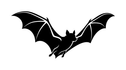 Fototapeta premium Silhouette of a flying bat
