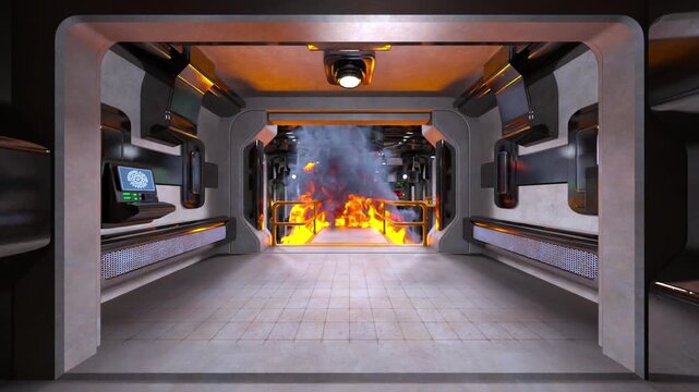 作業通路　3DCGレンダリング