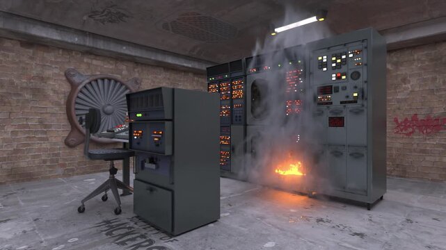 モニタリングルーム　3DCGレンダリング