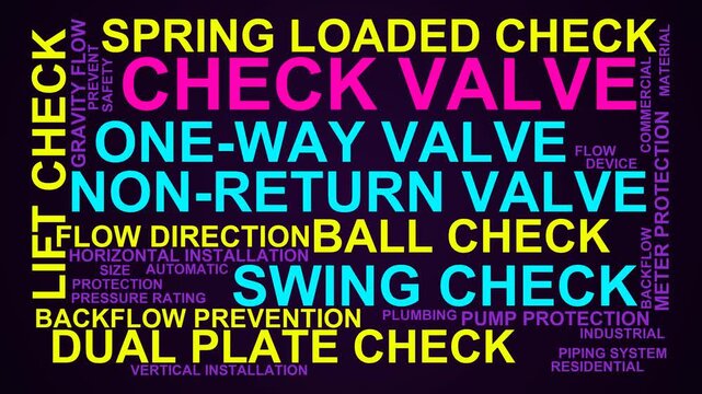Check Valve Word Cloud