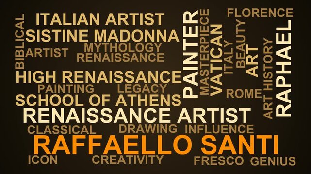 Raffaello Santi Word Cloud
