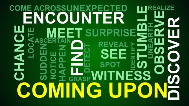 Coming Upon Word Cloud