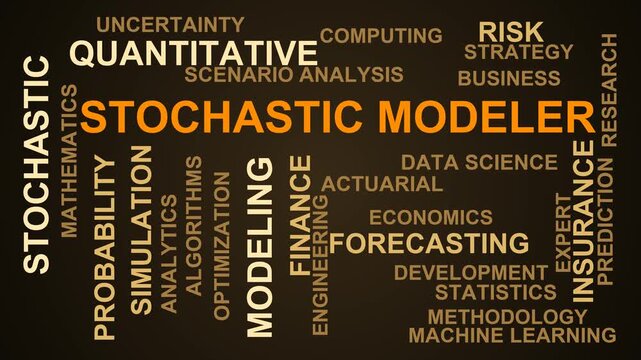 Stochastic Modeler Word Cloud