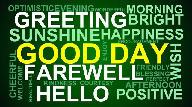 Good Day Word Cloud