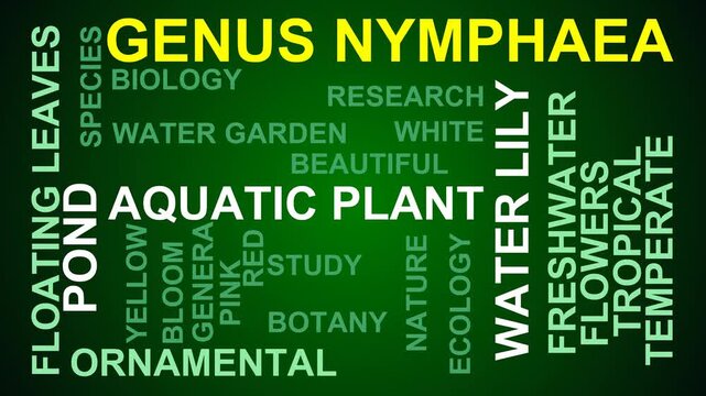 Genus Nymphaea Word Cloud