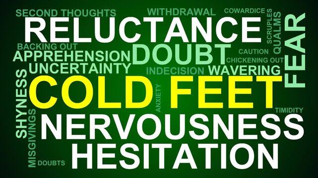 Cold Feet Word Cloud