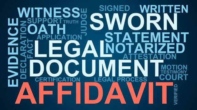 Affidavit Word Cloud