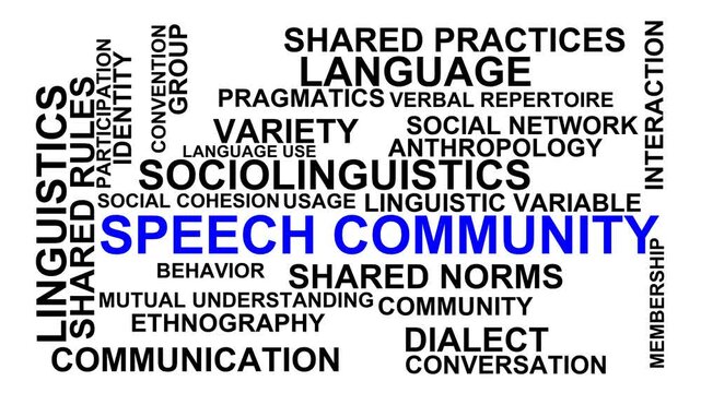 Speech Community Word Cloud