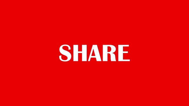 Comment and Share Animation with Modern Social Media Call to Action in 4K