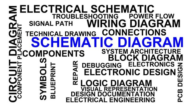 Schematic Diagram Word Cloud