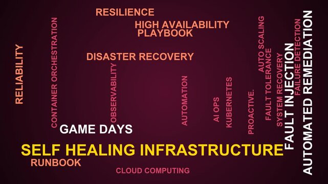 Self Healing Infrastructure Word Cloud