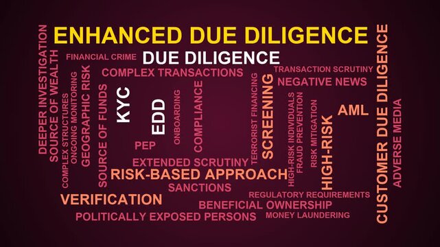 Enhanced Due Diligence Word Cloud