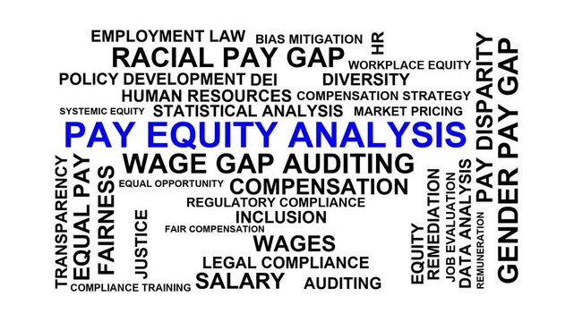 Pay Equity Analysis Word Cloud