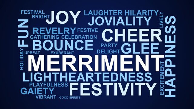 Merriment Word Cloud