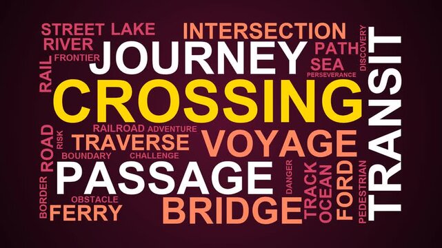 Crossing Word Cloud