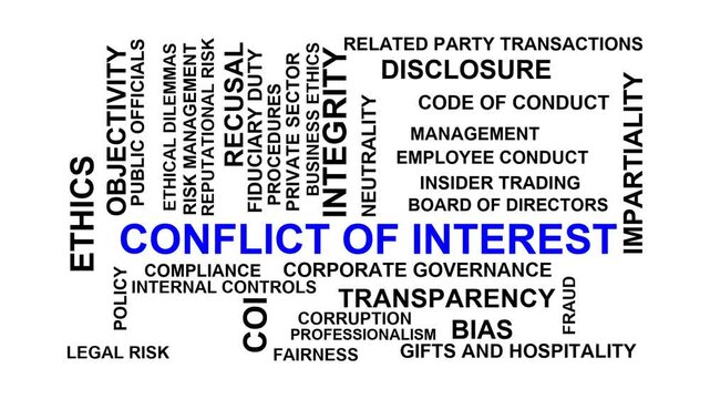 Conflict Of Interest Word Cloud