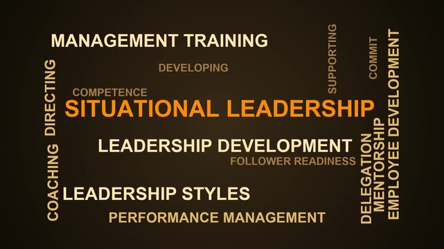 Situational Leadership Word Cloud