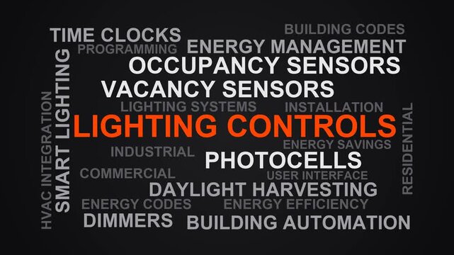 Lighting Controls Word Cloud