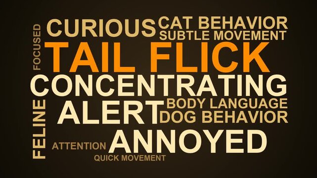 Tail Flick Word Cloud