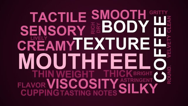 Mouthfeel Word Cloud