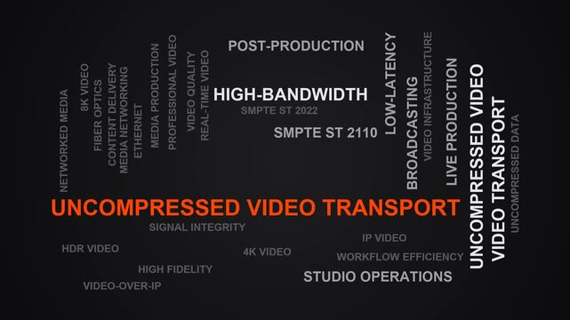 Uncompressed Video Transport Word Cloud