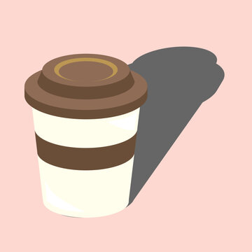 Cup of coffee vector illustration.