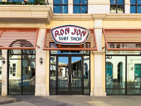 Lake Buena Vista, FL, USA - November 21, 2025: Ron Jon Surf Shop is a retail store chain with a surf style that was founded in 1959.