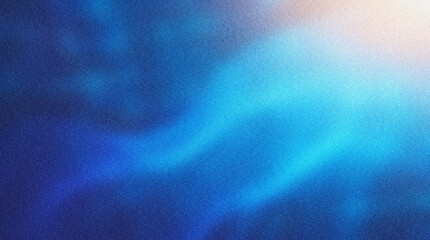 Abstract blue light leak background, grainy film texture with soft glow, ethereal aesthetic wallpaper © mother