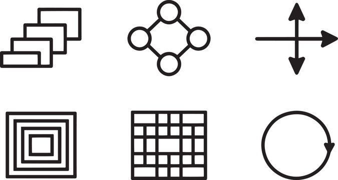 Business idea creation and startup incubator line icon set