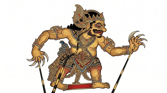 Bima (Werkudara) shadow puppet