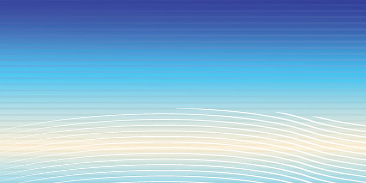 Abstract ocean gradient background in blue and cyan with subtle vertical texture stripe inspired by sea waves, summer light. design vector