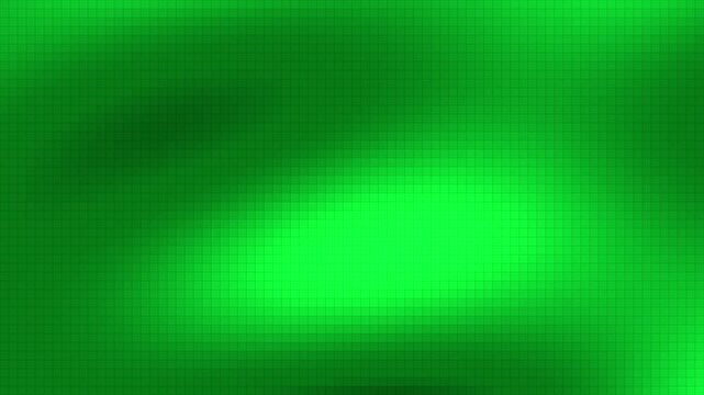 Abstract Green Pixel Grid Ripple Animation &ndash; Digital Matrix Energy Wave Background in 4K