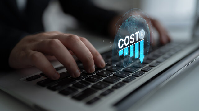 Cost reduction and cost saving through digital transformation, business cost optimization, operational cost reduction, financial saving, and resource efficiency strategies for business success. Spline