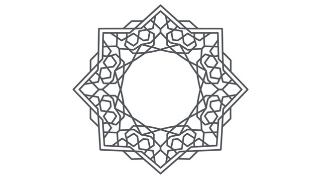 Intricate Geometric Pattern Design Element.
