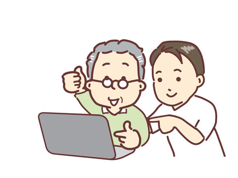 パソコンの使い方を教えてもらう、ネットショッピング、動画視聴など