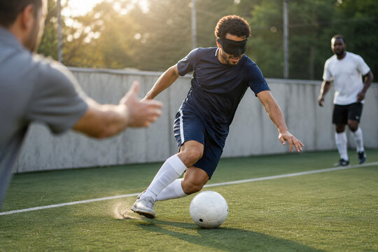 Blind Football Audible Ball Turn