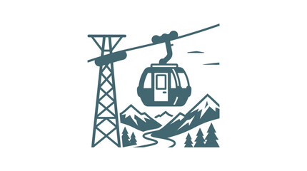 Cable Car Transport Mountain Travel. © Tami