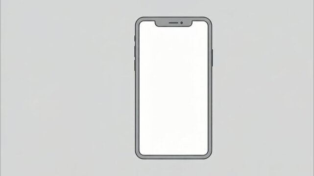 Social Media Profile Interface with Message and Friend Notifications on Smartphone Screen Animation