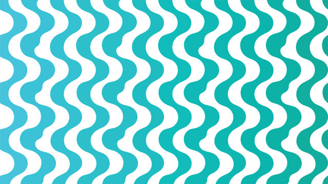 Modern Abstract Seamless Wavy Stripe Pattern with Blue Green Gradient Background. Abstack vektor EPS illustration.