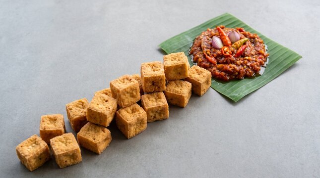 Fried tofu leads to sambal