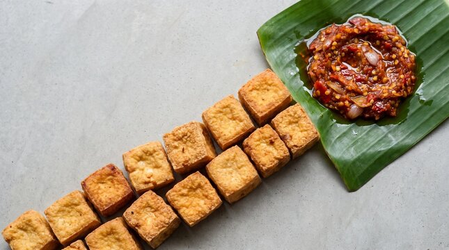 Fried tofu leads to sambal