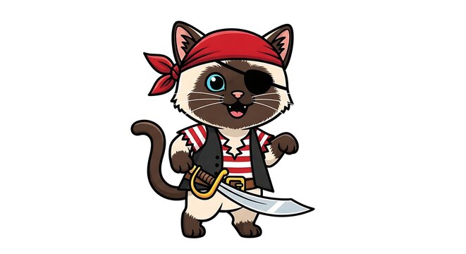 Vector illustration of a cartoon devil character with pitchfork.