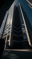 Naklejka premium Modern office building exterior architecture.